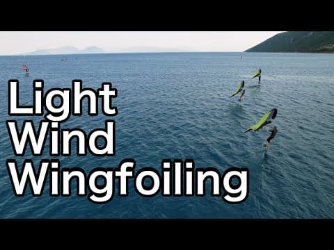 Lightwind wingfoiling in Vasiliki, Greece 🇬🇷 Party session! 🔥