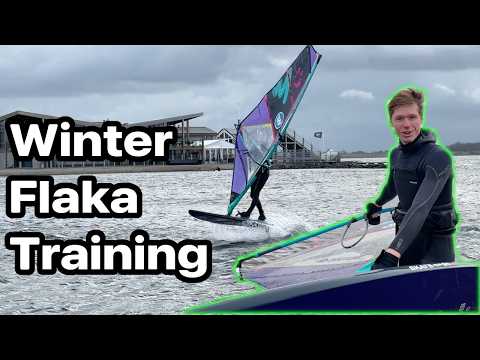 Winter Windsurfing at Brouwersdam - Flaka Training